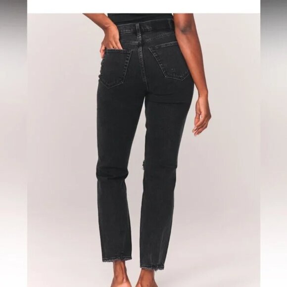 Abercrombie | 90s Straight Ultra High Rise Curve Love Jeans - Picture 2 of 7